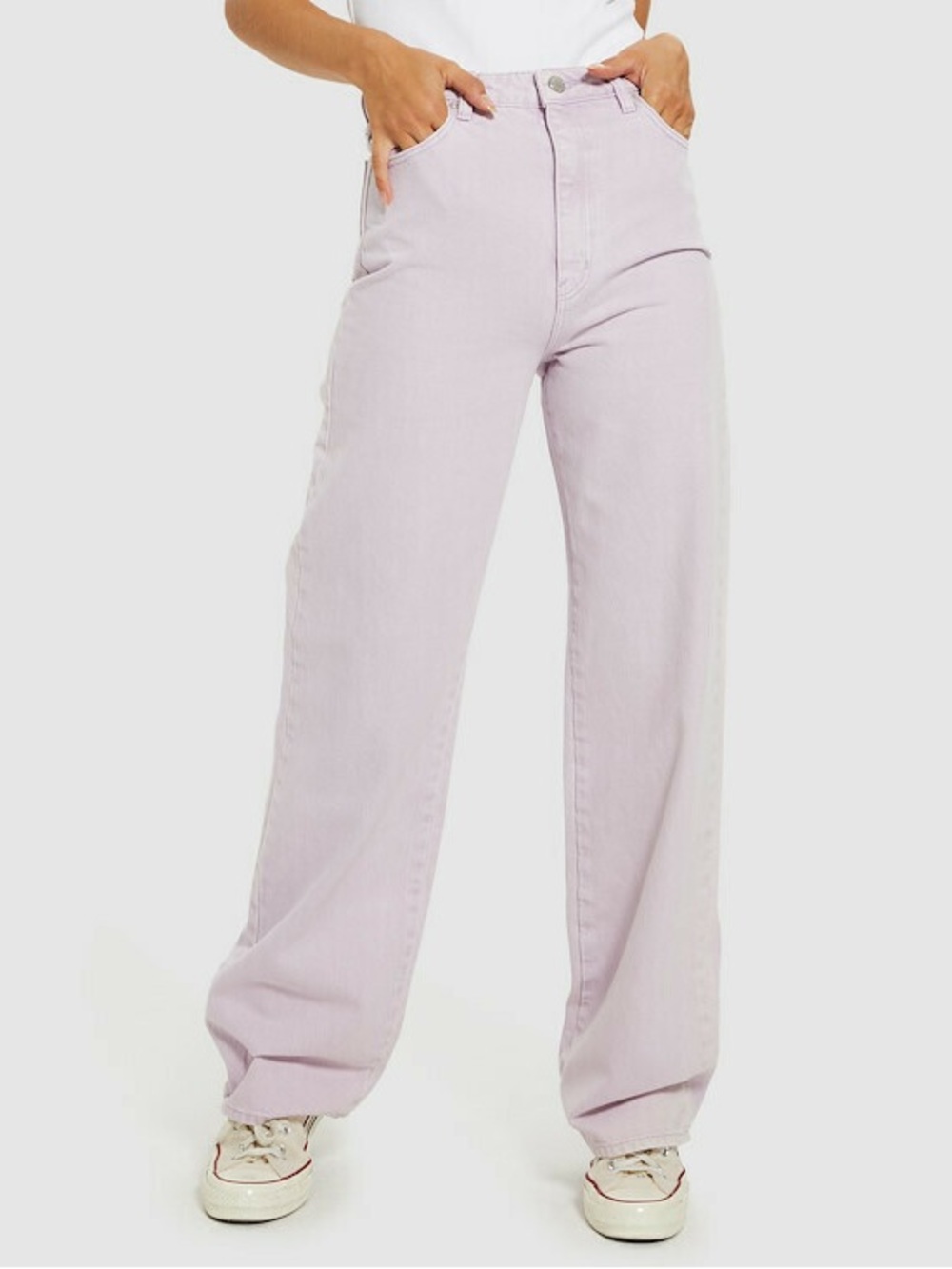 ROLLA'S Heidi High Rise Straight Jean in Lavender Size 26